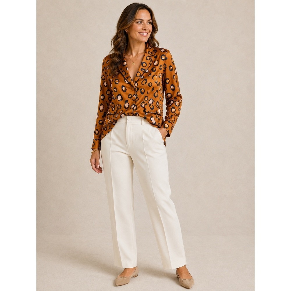 3.1 Phillip Lim x Target Leopard Print Blazer Shirt  Boho M